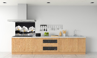 Pannello retrocucina con motivo orchidea