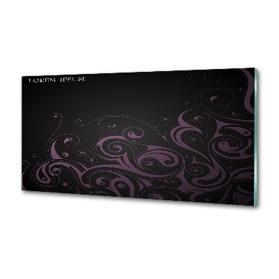 Pannello retrocucina con ornamenti decorativi