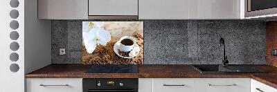 Pannello retrocucina con stampa raffigurante una tazza di caffè