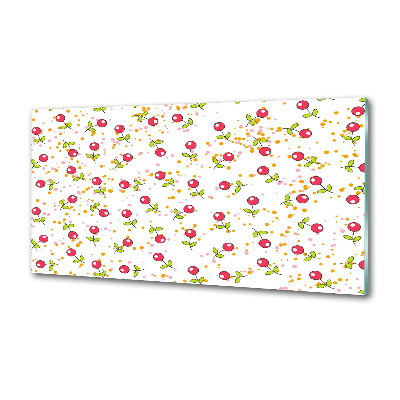 Pannello retrocucina con motivo di ciliegie