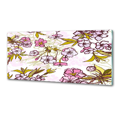 Pannello paraschizzi cucina con motivo Fiori di ciliegio