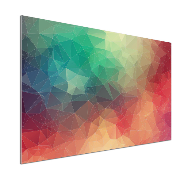 Rivestimento parete cucina con motivo geometrico