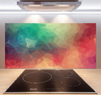 Rivestimento parete cucina con motivo geometrico