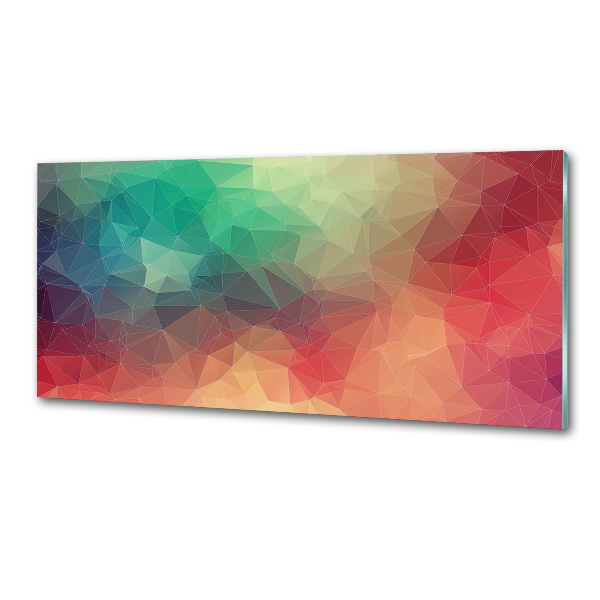 Rivestimento parete cucina con motivo geometrico