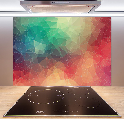 Rivestimento parete cucina con motivo geometrico