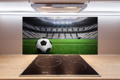 Rivestimento parete cucina con motivo a palla ispirato allo stadio