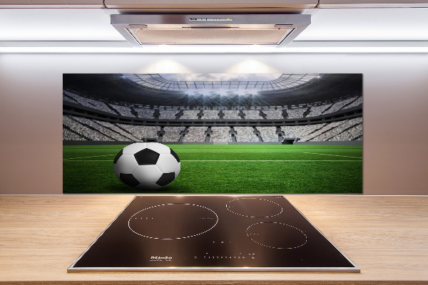 Rivestimento parete cucina con motivo a palla ispirato allo stadio
