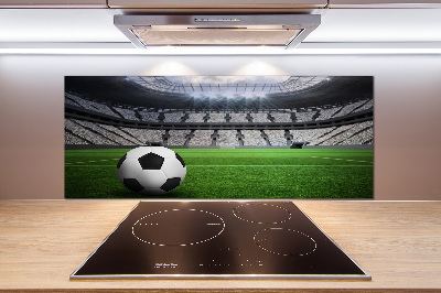 Rivestimento parete cucina con motivo a palla ispirato allo stadio