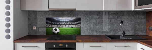 Rivestimento parete cucina con motivo a palla ispirato allo stadio