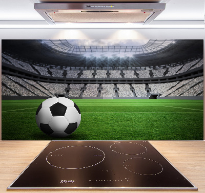 Rivestimento parete cucina con motivo a palla ispirato allo stadio