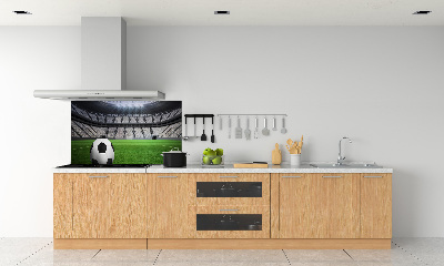 Rivestimento parete cucina con motivo a palla ispirato allo stadio