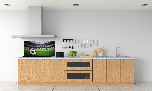 Rivestimento parete cucina con motivo a palla ispirato allo stadio