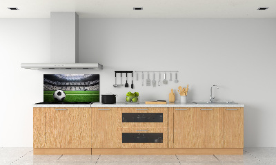 Rivestimento parete cucina con motivo a palla ispirato allo stadio