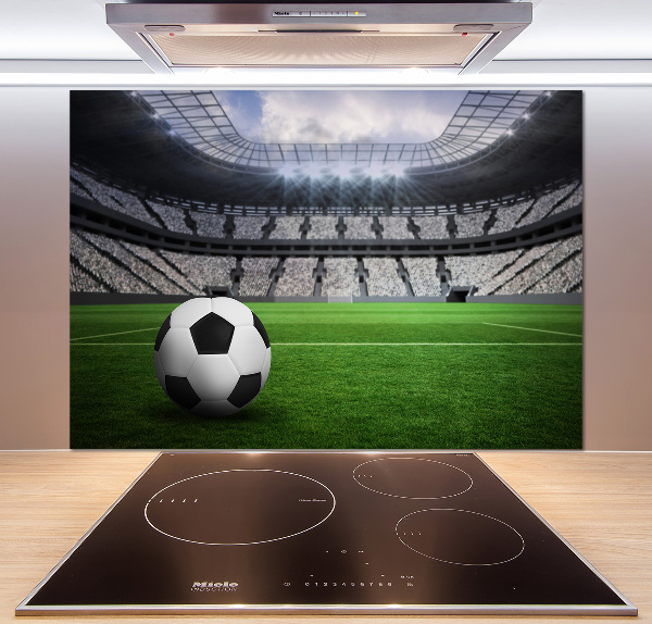 Rivestimento parete cucina con motivo a palla ispirato allo stadio