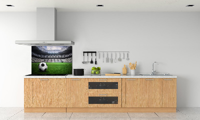 Rivestimento parete cucina con motivo a palla ispirato allo stadio