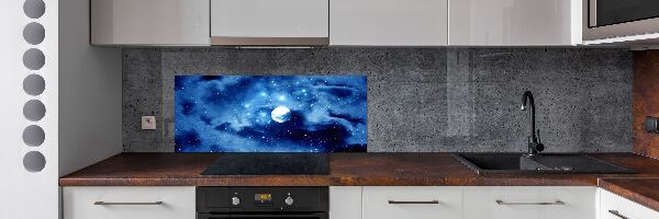 Rivestimento parete cucina con motivo Luna piena