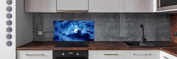 Rivestimento parete cucina con motivo Luna piena