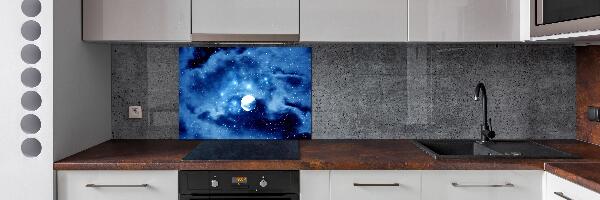 Rivestimento parete cucina con motivo Luna piena