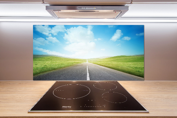 Rivestimento parete cucina con motivo 