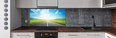 Rivestimento parete cucina con motivo 