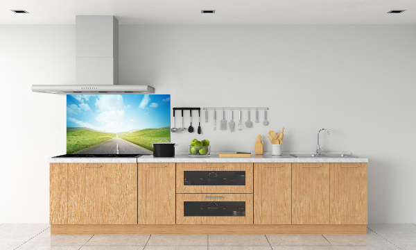 Rivestimento parete cucina con motivo 