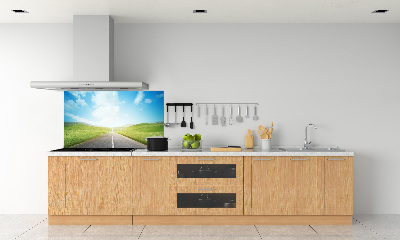 Rivestimento parete cucina con motivo 