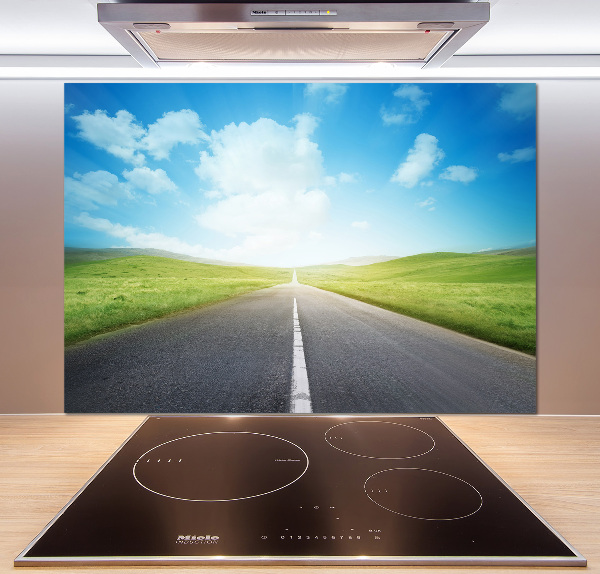 Rivestimento parete cucina con motivo 