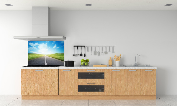 Rivestimento parete cucina con motivo 