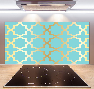 Rivestimento parete cucina con decoro in stile arabo