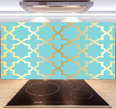Rivestimento parete cucina con decoro in stile arabo