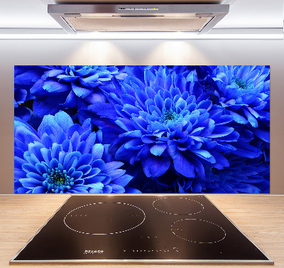 Pannello paraschizzi cucina con motivo Aster blu