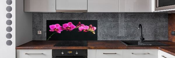 Pannello paraschizzi cucina con motivo orchidea