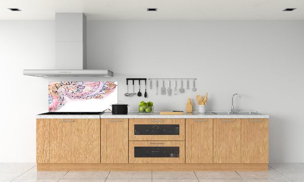 Rivestimento parete cucina con motivo astratto