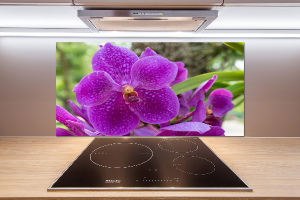 Pannello paraschizzi cucina con stampa orchidea