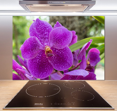 Pannello paraschizzi cucina con stampa orchidea