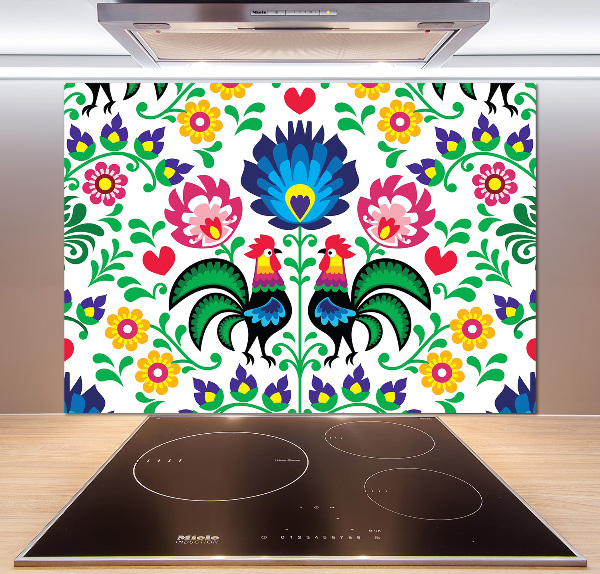 Pannello retrocucina con motivo in stile etnico