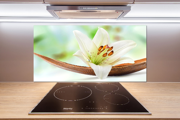 Rivestimento parete cucina con motivo Giglio