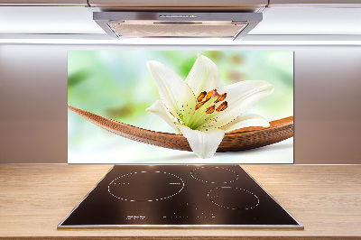 Rivestimento parete cucina con motivo Giglio