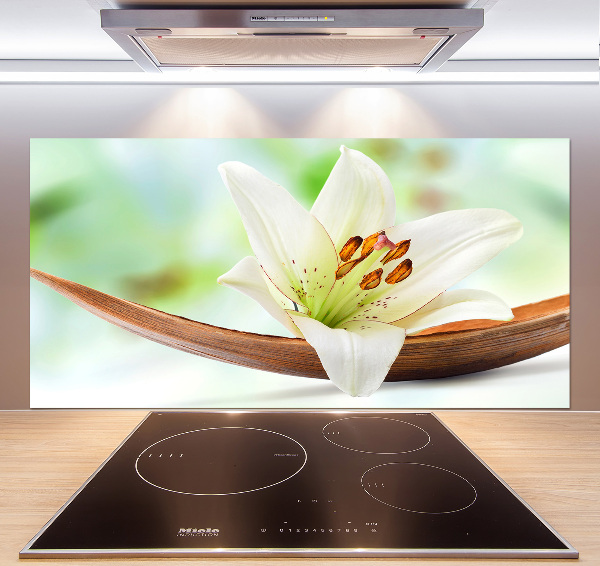 Rivestimento parete cucina con motivo Giglio