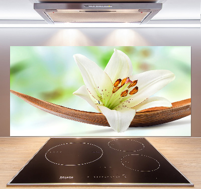 Rivestimento parete cucina con motivo Giglio