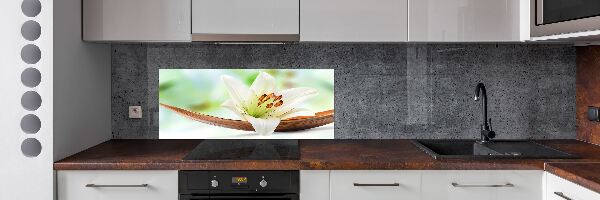 Rivestimento parete cucina con motivo Giglio