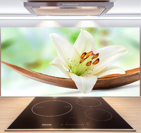 Rivestimento parete cucina con motivo Giglio