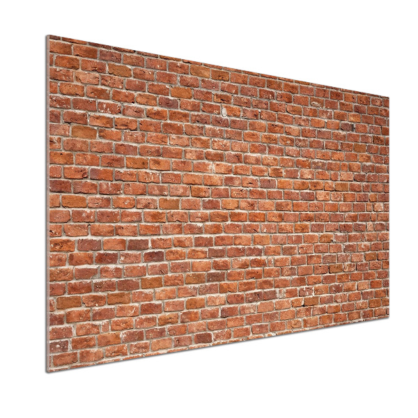 Rivestimento parete cucina con effetto muro di mattoni