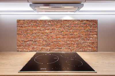 Rivestimento parete cucina con effetto muro di mattoni