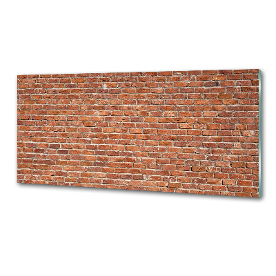 Rivestimento parete cucina con effetto muro di mattoni