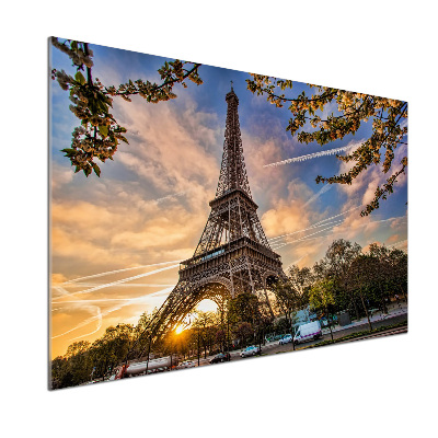 Pannello paraschizzi cucina con stampa della Torre Eiffel di Parigi