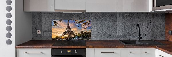 Pannello paraschizzi cucina con stampa della Torre Eiffel di Parigi