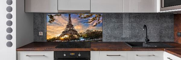Pannello paraschizzi cucina con stampa della Torre Eiffel di Parigi