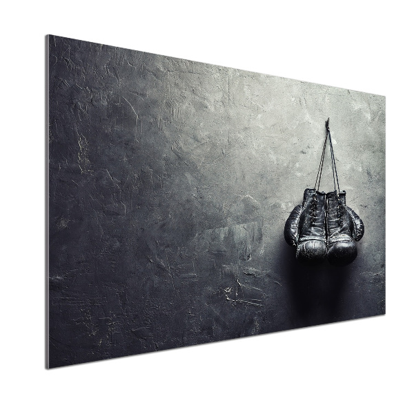 Pannello retrocucina con guantoni da boxe