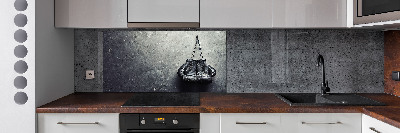 Pannello retrocucina con guantoni da boxe